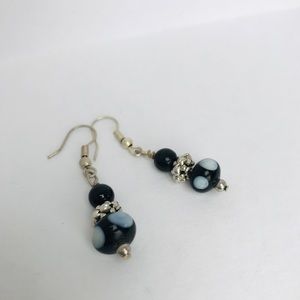 👗3x25 Black drop earrings